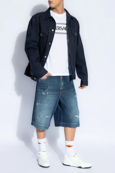Dolce & Gabbana Denim Shorts In Blue
