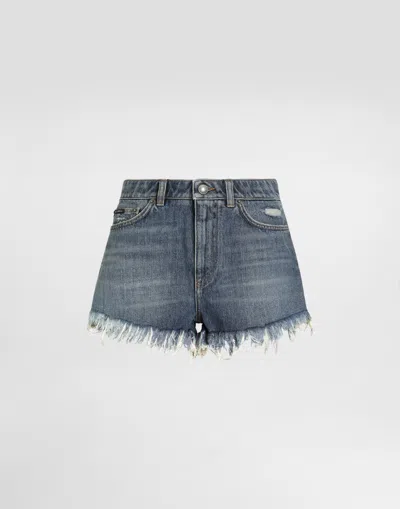 Dolce & Gabbana Denim Shorts In Blue