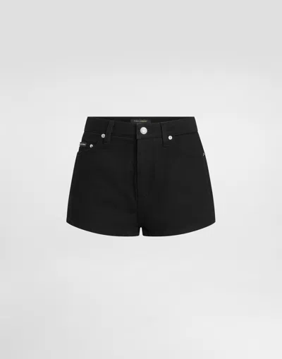 Dolce & Gabbana Denim Shorts In Black