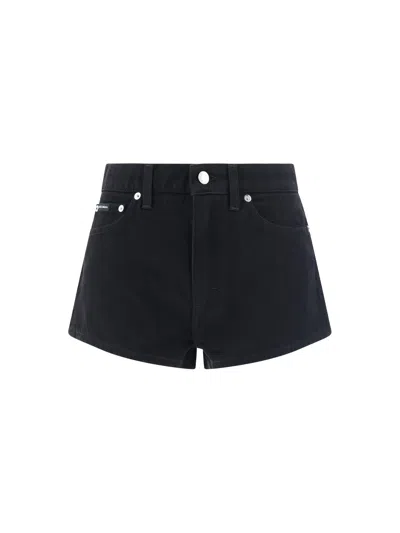 Dolce & Gabbana Denim Shorts In Black