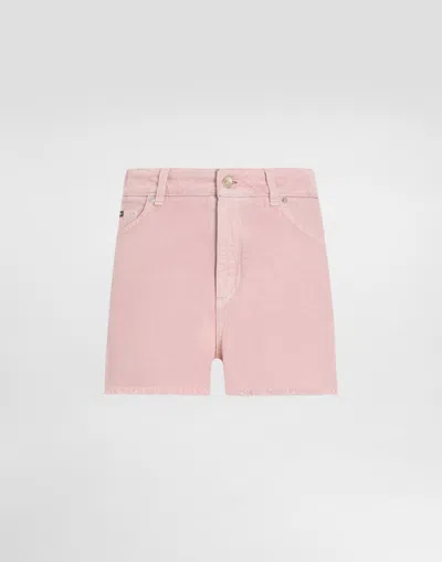 Dolce & Gabbana Denim Shorts In White