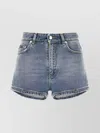 Dolce & Gabbana Denim Shorts With Back Pockets And Belt Loops In Blue