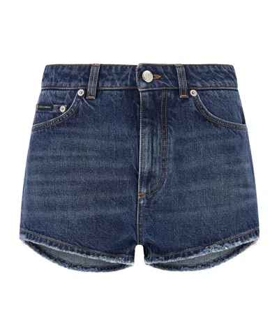 DOLCE & GABBANA DENIM SHORTS WITH BELT LOOPS