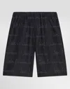 Dolce & Gabbana Denim Shorts With Dolce&gabbana Logo In Multicolor