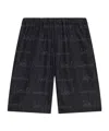 Dolce & Gabbana Denim Shorts With Dolcegabbana Logo In Black