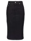 Dolce & Gabbana Denim Pencil Midi Skirt
