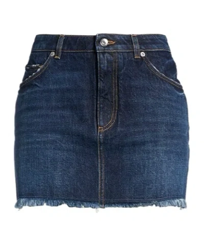 Dolce & Gabbana Denim Skirts In Blue