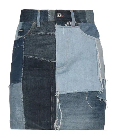 Dolce & Gabbana Denim Skirts In Blue