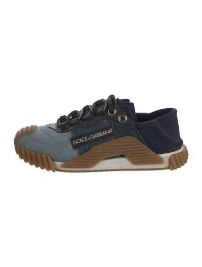 Pre-owned Dolce & Gabbana Denim Sneakers In Blue