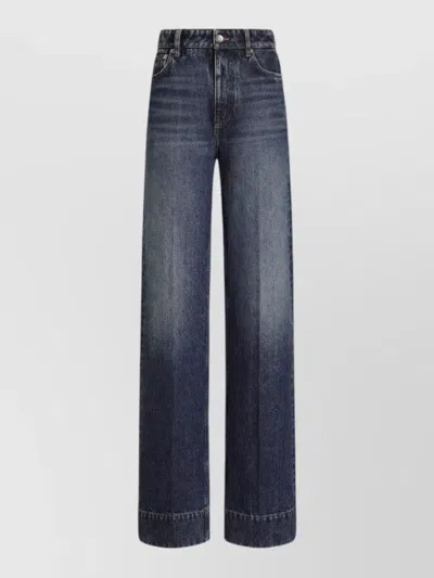 Dolce & Gabbana Denim Straight-leg Jeans In Blue