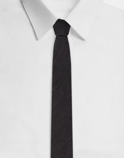 Dolce & Gabbana Denim Tie In Multi
