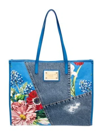 Pre-owned Dolce & Gabbana Denim Tote In Blue