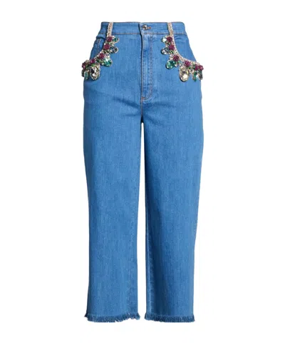 Dolce & Gabbana Denim Trousers In Blue