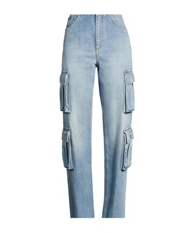 Dolce & Gabbana Denim Trousers In Blue