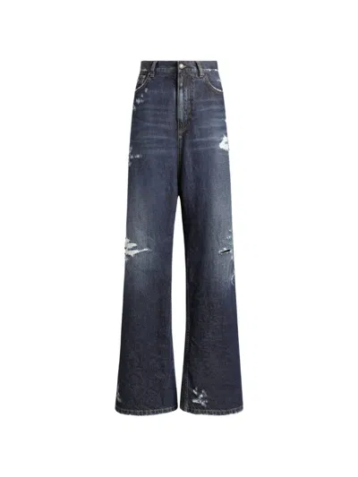 Dolce & Gabbana Denim Trousers In Blue