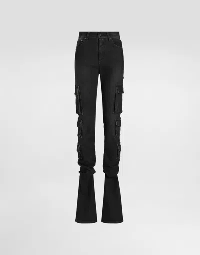 Dolce & Gabbana Denim Trousers In Multi