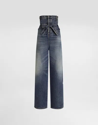 Dolce & Gabbana Denim Trousers In Blue