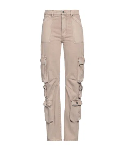 Dolce & Gabbana Denim Trousers In Sand-colored