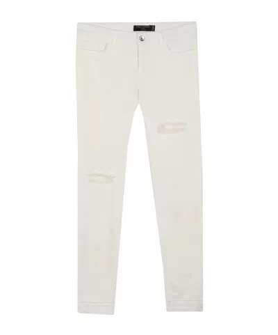 Dolce & Gabbana Denim Trousers In White