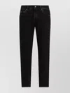 Dolce & Gabbana Denim Trousers With Back Patch Pocket In Black