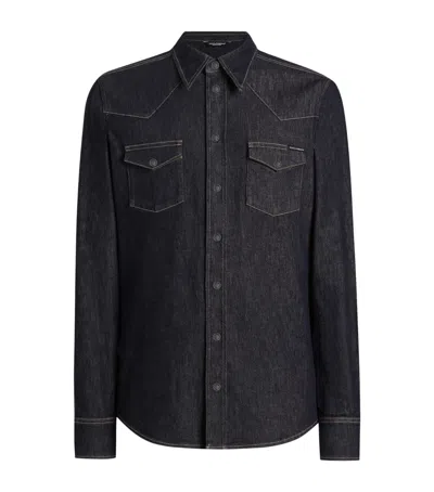 DOLCE & GABBANA DENIM WESTERN SHIRT