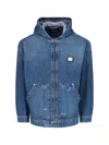Dolce & Gabbana Jacket Hooded Front Pockets In Blue