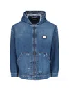 Dolce & Gabbana Jacket Hooded Front Pockets In Blue
