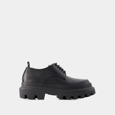 Dolce & Gabbana Plateform Derbies - Dolce&gabbana - Leather - Black