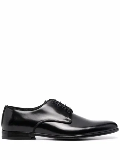 Dolce & Gabbana Derby Antik Shoes In Black