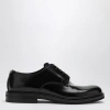 Dolce & Gabbana Black Leather Lace Up Shoes In Black