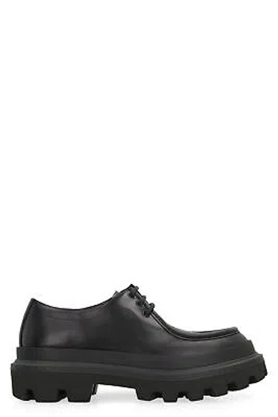 Pre-owned Dolce & Gabbana Derby Leather Shoes In Black