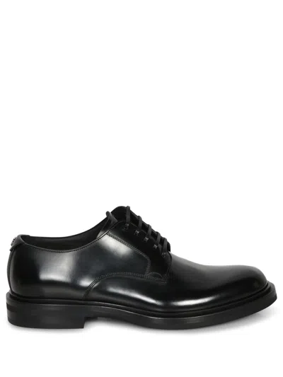 Dolce & Gabbana Leather Derby In Black