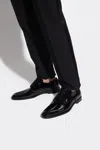 Dolce & Gabbana Derby Lace-up Shoes In Patent Leather In Black
