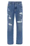 Dolce & Gabbana Classic Five-pocket Cotton Jeans With Abrasions