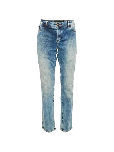 Pre-owned Dolce & Gabbana Devil's Food Slim-fit Jeans In Blue