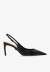 Dolce & Gabbana Devotion 75 Slingback Pumps In Black