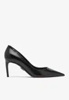 Dolce & Gabbana Devotion 80 Calf Leather Pumps In Multi