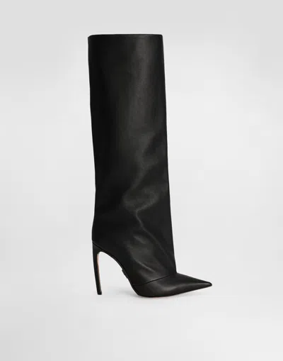 DOLCE & GABBANA DEVOTION CALFSKIN BOOTS