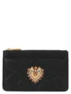 Dolce & Gabbana Devotion Card Holder In Black