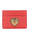 Dolce & Gabbana Devotion Leather Cardholder In Multi