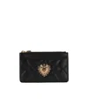 Dolce & Gabbana Devotion Medium Cardholder In Black