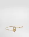 Dolce & Gabbana Devotion Choker In 18kt Yellow Gold With Diamonds In Gold