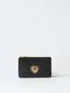 Dolce & Gabbana Devotion Credit Card Holder In Nappa In Black