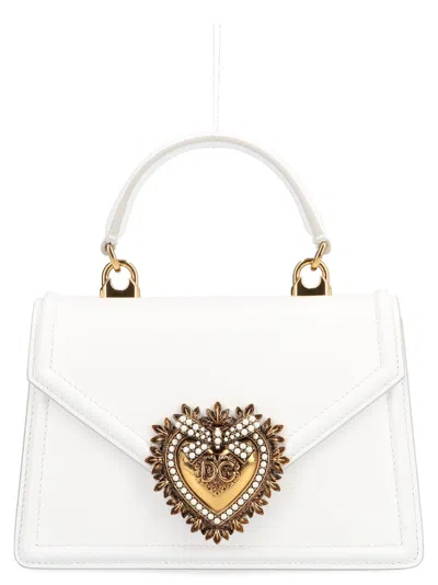 Dolce & Gabbana White Devotion Crossbody Bag