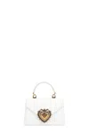 Dolce & Gabbana Devotion Calfskin Bag In White