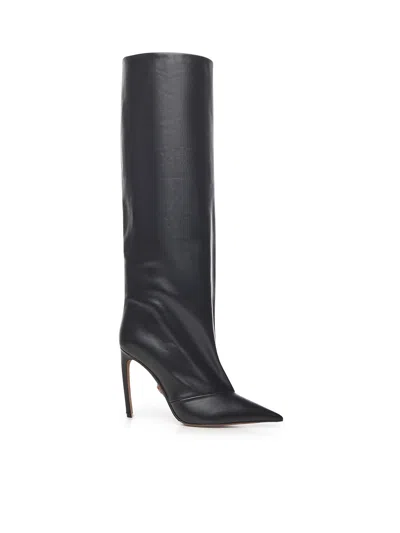 Dolce & Gabbana Devotion Leather Boot In Black