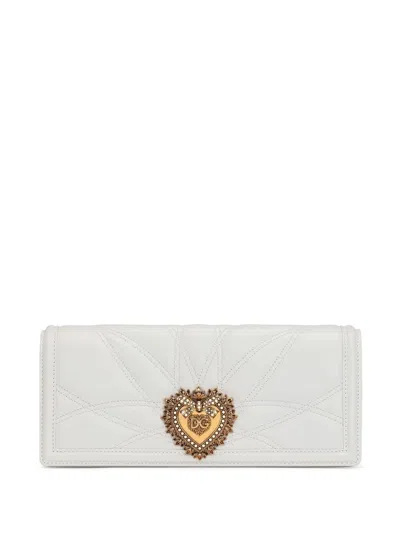 Dolce & Gabbana Devotion Shoulder Bag In White
