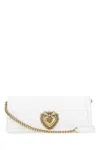 Dolce & Gabbana White Nappa Leather Devotion Shoulder Bag In White
