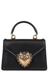 Dolce & Gabbana Devotion Leather Mini Bag In Black