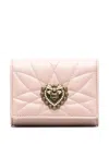 Dolce & Gabbana Devotion Logo-plaque Wallet In Rosa
